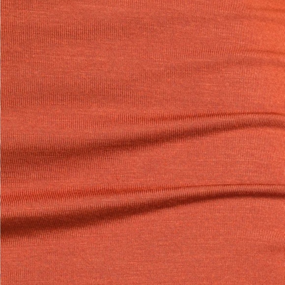 Lulus Casual Charmer Rust Orange Long Sleeve Bodycon Mini Dress - Picture 3 of 5